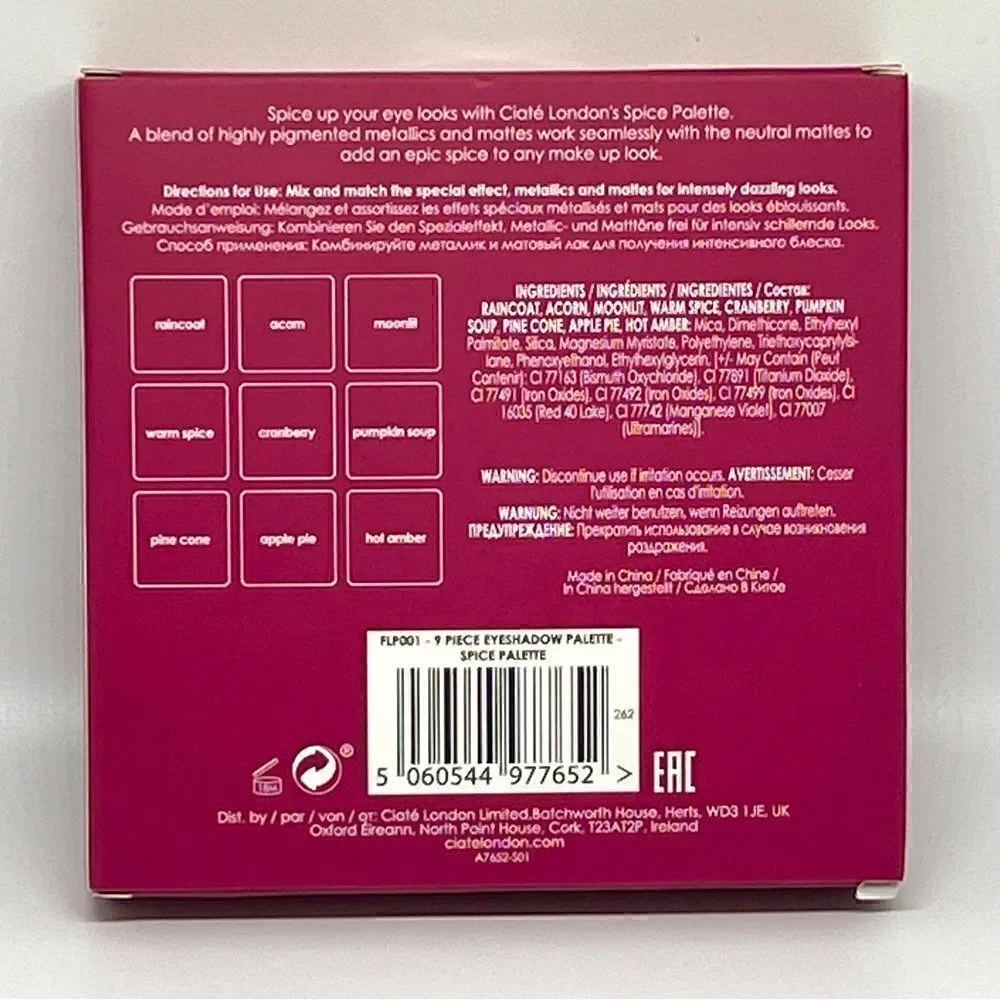 🌟$15  Ciate of London Spice Eyeshadow Palette